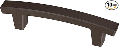 Franklin Brass (10-Pack) – Deep Bronze Cabinet Handles, 3 Inch Hole Center, Pulls for Drawers, Kitchen Cabinet Door, Dressers | Pierce