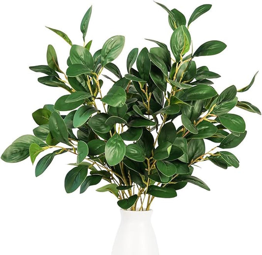 Melorca&Guilla Artificial Plants,3PCS 37" Green Faux Branches for Vase Faux Greenery Stems,Artificial Branches Fake Plants for Shop Garden Office Home Décor (3, Watercress)