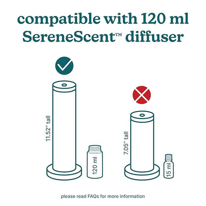 Homedics SereneScent Velvet Wood & Oud Home Fragrance Oil, 120 ml, for use with Homedics SereneScent Waterless Diffuser (ARMH-970/973), Clean & Natural Everyday Collection