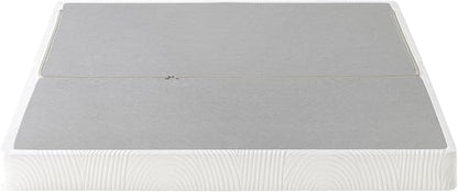 ZINUS 4 Inch Box Spring with Cover, No Assembly Mattress Foundation, Sturdy Metal Structure, Full, White
