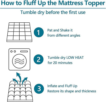 CHOKIT Twin Mattress Topper, Extra Thick Pillow Top Mattress Pad for Back Pain Relief, Cooling Bed Topper Mattress Cover with 8-21 Inch Deep Pocket