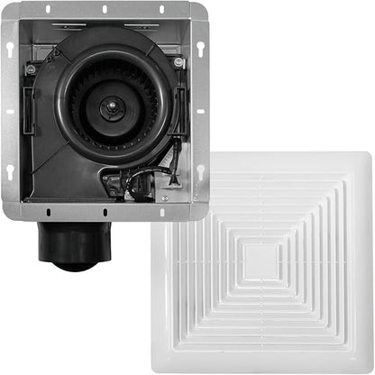 BV LED Bathroom Exhaust Fan With Light 110CFM - 1.2 Sones, Ultra Quiet, 800lm | Bathroom Vent Fan 3000K/4000K/5000K, Covers up to 110 sq. ft. | 4 Inch Duct Collar, Easy Install & Replace