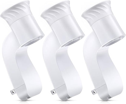 3 Pack Wall Fragrance Plug in Compatible with Bath and Body Works WallFlower Fragrances, ETL Certified, Rotatable, Precise Scent Control Fragrance Diffuser Plug for Home, Office (White)
