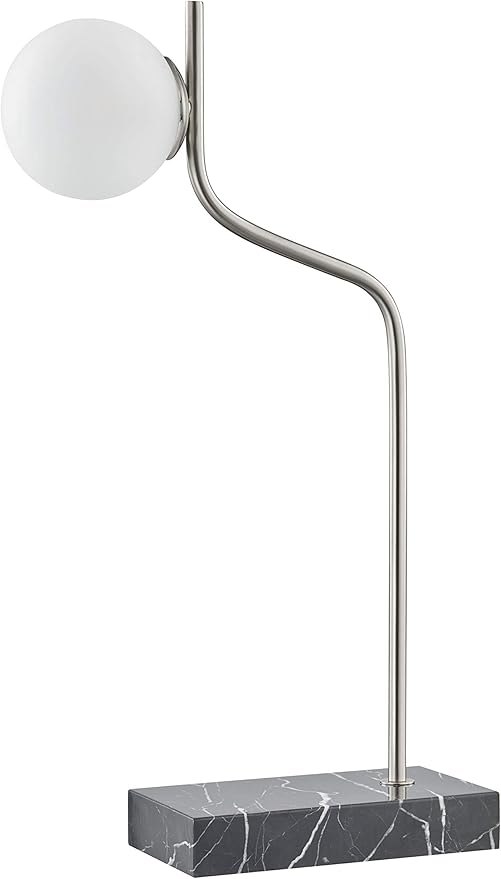 Leif LED Accent Lamp – Modern Luxury Table Lamp with Glass Bulb and Marble Base, Commercial Grade Accent Lighting for Bedroom or Living Room