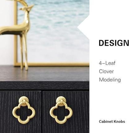 Cupboard Knobs Cabinet Knobs Drawer knobs, Zinc Alloy Gold Knobs for Dresser, Cupboard Knobs for Kitchen, Bathroom (Style C-6)