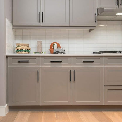 Ravinte 1 Pack 5'' Cabinet Pulls Matte Black Stainless Steel Kitchen Drawer Pulls Cabinet Handles 5”Length, 3” Hole Center