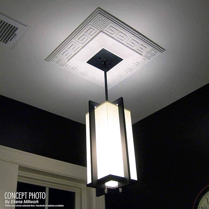Ekena Millwork CM12BRCPS 12-1/2" x 3-7/8" x 3/4" Bradford Ceiling Medallion, Copper Penny