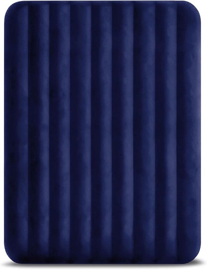 Intex Classic Downy Airbed Set with 2 Pillows and Double Quick Hand Pump, Queen