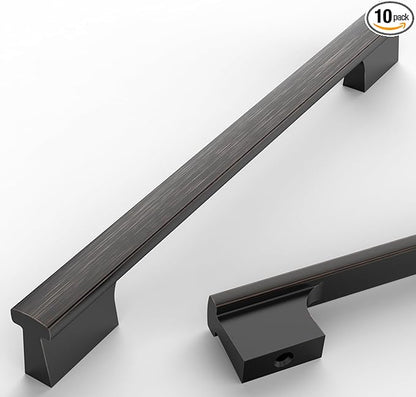 Asidrama 10 Pack 7.5 Inch(192mm) Oil Rubbed Bronze Kitchen Cabinet Handles, Cabinet Pulls Kitchen Cabinet Hardware for Cupboard Drawer Pulls