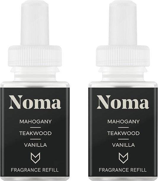 Pura & Guy Fox Home Scent Refill - Smart Air Diffuser - Up to 120-Hours of Luxury Fragrance per Refill - Home Essential - Clean & Safe Diffuser Fragrance - 2 Pack, Noma