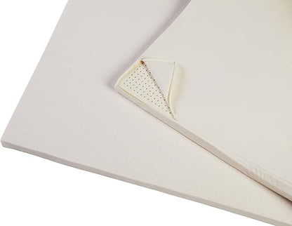 Pure Green Natural Latex Mattress Topper w/Jersey Cover - Firm - 2 Inch - Cal King Size (GOTS Certified Organic)