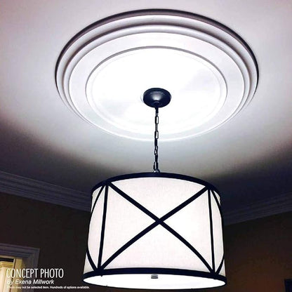 Ekena Millwork Bradford Ceiling Medallion, Cloud Burst