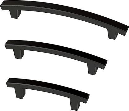 Franklin Brass (10-Pack) – Matte Black Cabinet Handles, 5-1/16 Inch Hole Center, Pulls for Drawers, Kitchen Cabinet Door, Dressers | Pierce