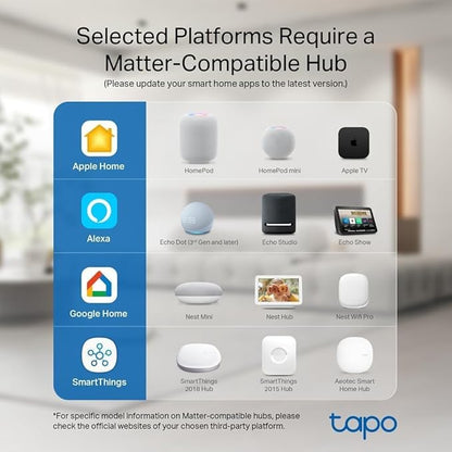 Tapo TP-Link Smart Light Bulbs, 1100 Lumens High Brightness (75W Equivalent), Matter-Certified, 16M Colors WiFi Light Bulb, Dimmable, Works w/Siri, Alexa & Google Home, A19 E26, L535E(4-Pack)