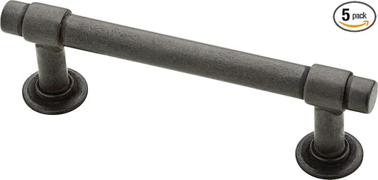 Franklin Brass Francisco (5-Pack) Cabinet Handles 3' Hole Center Soft Iron Kitchen Drawer Pulls Dresser, Furniture Hardware P29520K-SI-B1