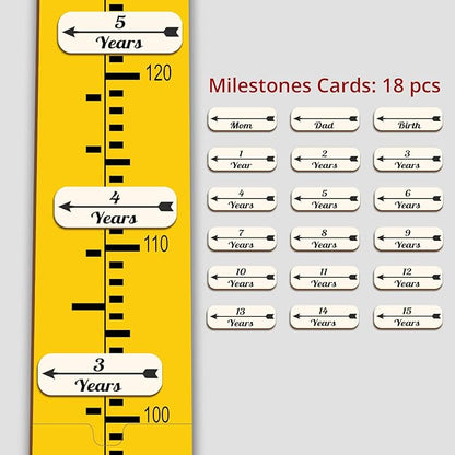 Personalized Growth Chart for Wall, Wooden Height Chart for Kids, Cute Height Measurement for Child/Girls/Boys, Baby and Toddler's Playroom/Kid's Room/Nursery Decor, Dolphin