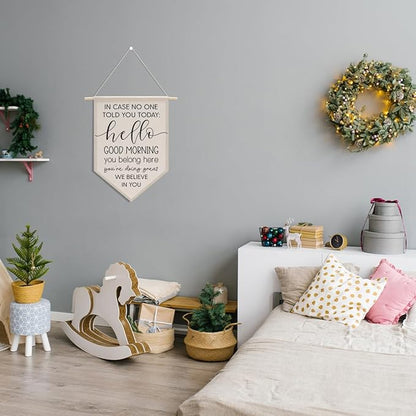 Funny High School Classroom Decor, Middle School Classroom Must Haves Canvas Hanging Pennant Flag Banner Wall Sign Decor for Bedroom Classroom Playroom Game Room Front Door
