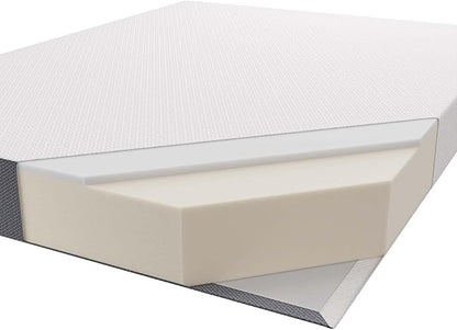 Modway Mila 8" Twin Mattress - Firm 8 Inch Memory Foam Mattress - 10-Year Warranty