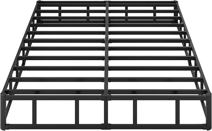 10 Inch Box Spring for Queen Bed High Profile Heavy Duty Metal Queen Box Spring with Fabric Cover, Sturdy Mattress Foundation, Easy Assembly, Noise Free, Black