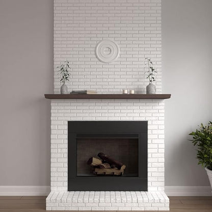 Ekena Millwork CM12BR Bradford Ceiling Medallion, 12 1/2"OD x 3 7/8"ID x 3/4"P (Fits Canopies up to 6 5/8"), Primed