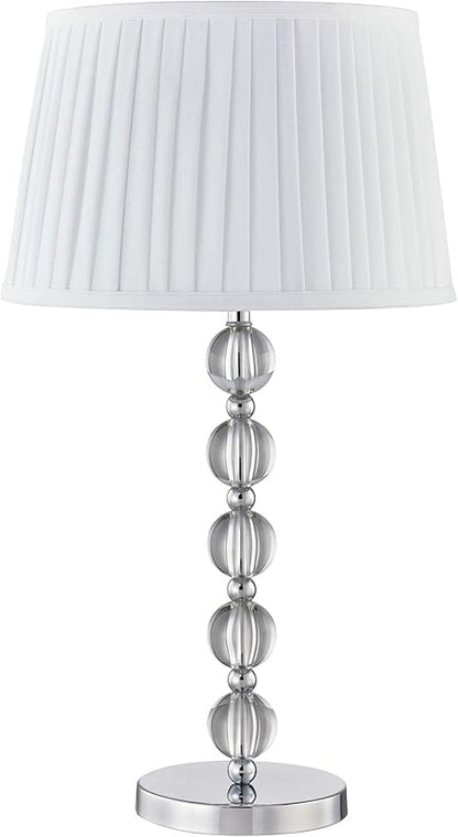 Agata Table Lamp – Modern Luxury Lamp for Bedroom or Living Room, Compact Statement Lighting (15" x 15" x 27.5")