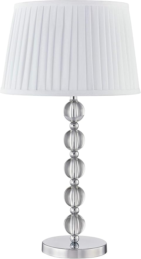 Agata Tall Table Lamp – Sleek Modern Desk Lamp for Bedrooms & Living Rooms, Compact Luxury Lighting (10" x 10" x 32")