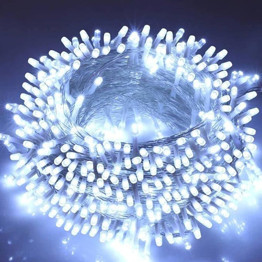 Christmas String Lights, 66FT 200 LEDs White Chritsmas Tree Lights Indoor String Lights 8 Modes with End-to-End Plug Fairy Lights Decoration for Indoor Outdoor, (Clear Wire)