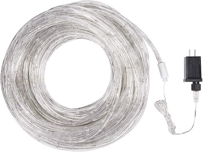 100 Feet 720 LED Rope Lights,2-Wire Low Voltage Waterproof Rope Lights Outdoor,Indoor Background Lighting Idear for Trees,Bridges,Eaves,Pool,Wedding Use(Warm White)