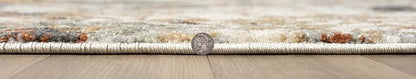 Keen Home Design Area Rugs - 8x10 Non-Shedding, Abstract Rugs for Kitchen, Living Room, Bedroom, Dining Room, Entryway - Size: 7'3" x 10'2", Multi