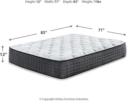 Signature Design by Ashley California King Size Limited Edition 11 inch Plush Hybrid Mattress with Lumbar Support Gel Memory Foam