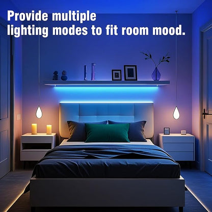 VOLIVO Led Strip Lights 130ft, 44Key IR Remote Control Led Light Strip, Color Changing Lighting for Bedroom, Home Decor