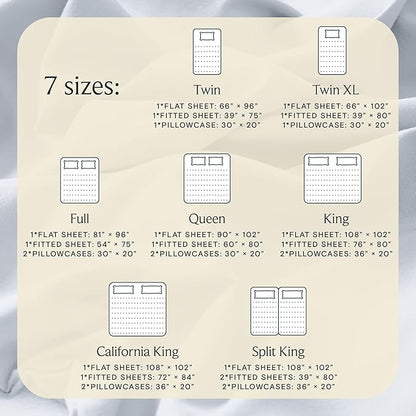 LuxClub 4 PC Sheet Set Bed Sheets Deep Pockets 16" Eco Friendly Wrinkle Free Cooling Machine Washable Hotel Bedding Silky Soft - Baby Blue California King