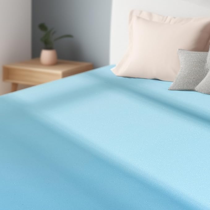 Subrtex Mattress Topper, Memory Foam Mattress Topper, Gel-Infused Memory Foam Topper for Side Stomach Sleepers, Breathable Bed Toppers (4 Inch, King)