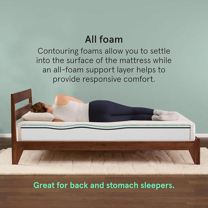 Kin By Tuft & Needle Firm 6" Twin XL Adaptive Foam Mattress in a Box, Cooling Pressure Relief, Balanced Support, 100 Night Trial, Fiberglass-Free, CertiPUR-US, 10-Year Limited Warranty