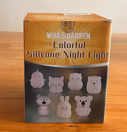 WHA&DARREN Large Koala Night Light for Kids,Cute Baby Lamp, Silicone Bedside Lamp,Portable Night Light for Kids Room, Rechargeable Animal Lights for Girls and Boys