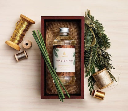Thymes Reed Diffuser Oil Refill - Diffuser Oils Scents for Home Refill - Use for Reed Stick Room Air Fresheners (Frasier Fir, 7.75 fl oz)