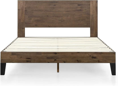 ZINUS Tonja Wood Platform Bed Frame with Headboard, Mattress Foundation with Wooden Slat Support, No Box Spring Needed, Easy Assembly, King