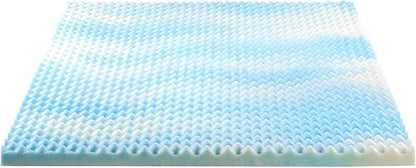 ZINUS 2 Inch Swirl Gel Cooling Memory Foam Mattress Topper, Smaller, More Convenient WonderBox Packaging, Cooling, Airflow Design, CertiPUR-US Certified, Full