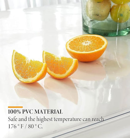 Deep Dream 1.5mm Clear Desk Cover Protector, 48×90 Inch Clear Table Protector, Rectangular Vinyl Desk Pad, PVC Plastic Table Cover for Office, Dresser, Night Stand, Computer & Writing Desk Tabletop