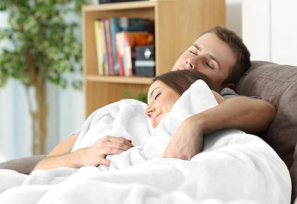 Utopia Bedding Fleece Blanket Twin Size White 300GSM Luxury Fuzzy Soft Anti-Static Microfiber Bed Blanket (90x66 Inch)