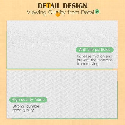 PayLessHere 8 inch Memory Foam Mattress Cooling Gel Green Tea Infused Mattress,Fiberglass Free,CertiPUR-US Certified,Cooler Sleep Supportive & Pressure Relief,White Full