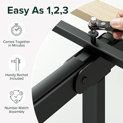 Zinus Joseph Low Profile 6 Inch Platform Bed Frame, Wood Slat Support, No Box Spring Needed, Eco Friendly WonderBox(TM) Packaging, Easy Assembly, Black, Full