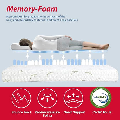 BestMassage | 8 Inch Queen Mattress | Gel Memory Foam | Medium Firm Feel | White | Bed in a Box, CertiPUR-US Certified | Pressure Relief, Cooling Ventilated Foam | Breathable Knit Cover