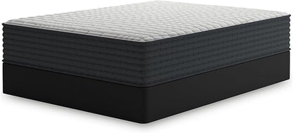 Signature Design by Ashley Hybrid 1200 12" Firm Moisture Wicking Mattress with Charcoal-Infused Gel Memory Foam and Edge Support for Pressure Relief and Temperature Regulating, Queen, Fiberglass Free