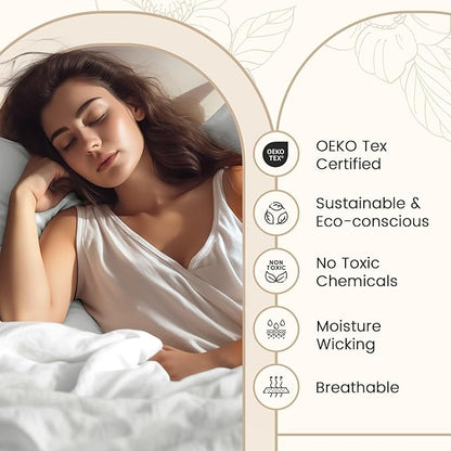 100% Egyptian Cotton Sheets King Size, 800 Thread Count 4 Piece Breathable Bed Sheet Set, 15" Deep Pocket King Sheets Cotton, Solid Sateen Weave Luxury Hotel Collection, No Pill & Shrink- Light Blue