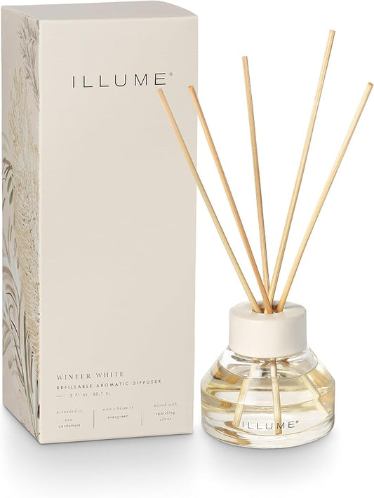 ILLUME Refillable Aromatic Diffuser, Winter White
