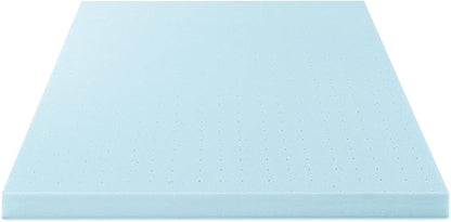 Best Price Mattress 4 Inch Ventilated Memory Foam Mattress Topper, Cooling Gel Infusion, CertiPUR-US Certified, Dorm Essentials, Twin