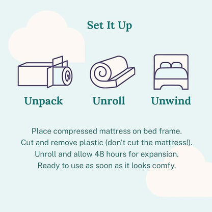 Sleep Innovations Marley Hybrid 10 Inch Cooling Gel Memory Foam and Innerspring Coil Mattress, Queen Size, Bed in a Box, Medium Firm Advanced Support