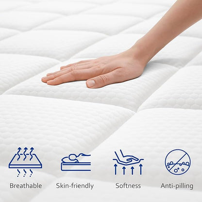 Full Mattress,12 Inch Hybrid Memory Foam Mattresses and Single Pocket Springs Reduce Pressure and Relieve Back Pain & Cooling Full Bed,Full Size Mattress