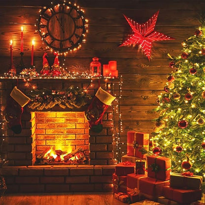 Christmas String Lights End-to-End Plug 8 Modes 108FT 300 LED IP55 Outdoor Waterproof UL Certificated Indoor Fairy Lights Garden Patio Wedding Christma Trees Parties Decoration Warm White